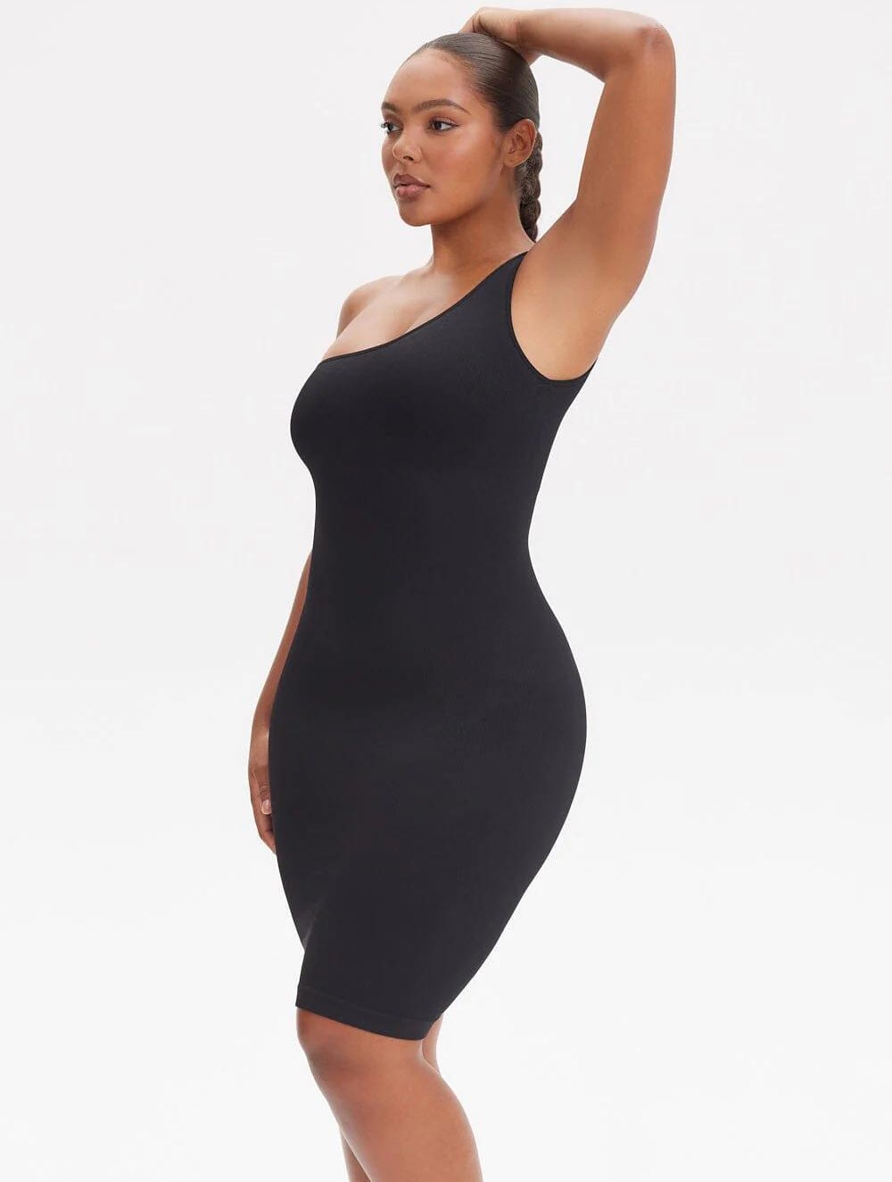 Shapewear Één-Schouder Jurk