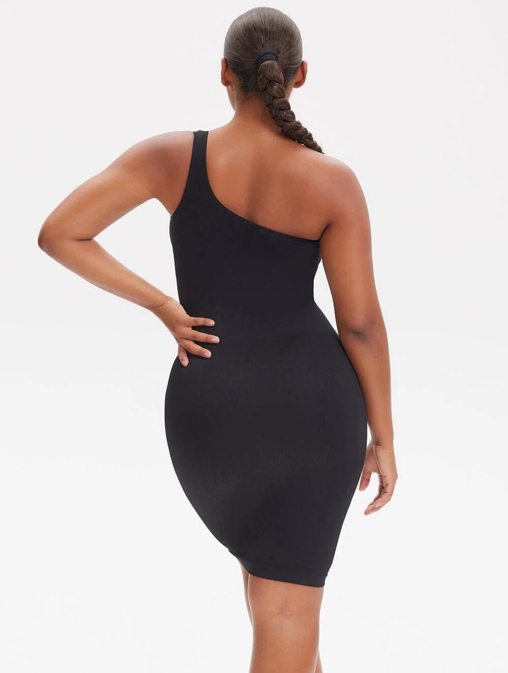 Shapewear Één-Schouder Jurk