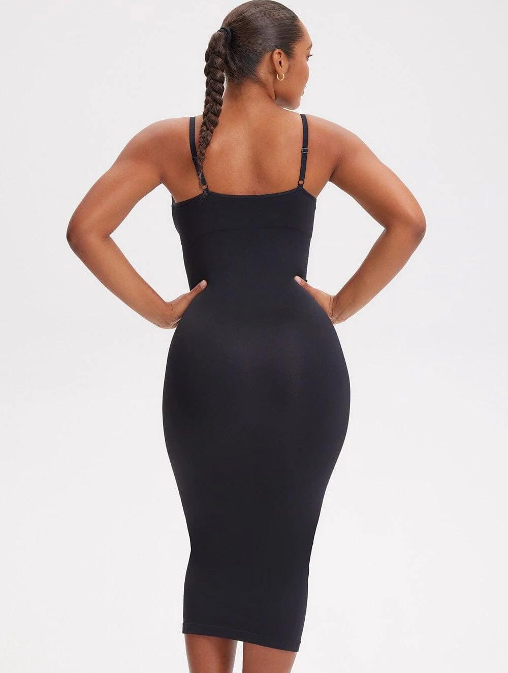 Shapewear V-hals Midi Jurk