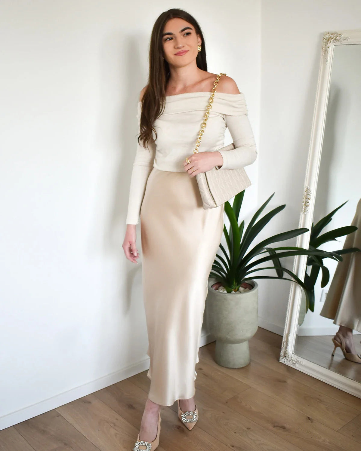 Silk Maxi Skirt – Luxe 100% Zijde Maxi Rok met Elegante Pasvorm