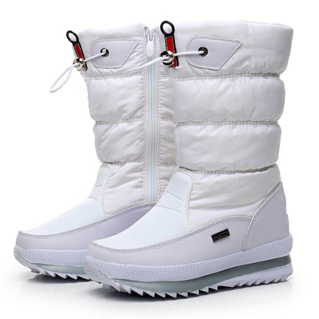 Premium Waterdichte Nepbont Dames Sneeuwlaarzen – Antislip & Warme Winterboots