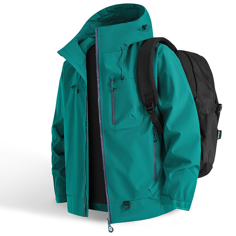 Buiten Waterdichte Sportjas met Capuchon – Winddicht, Ademend & Duurzaam Outdoor Jack