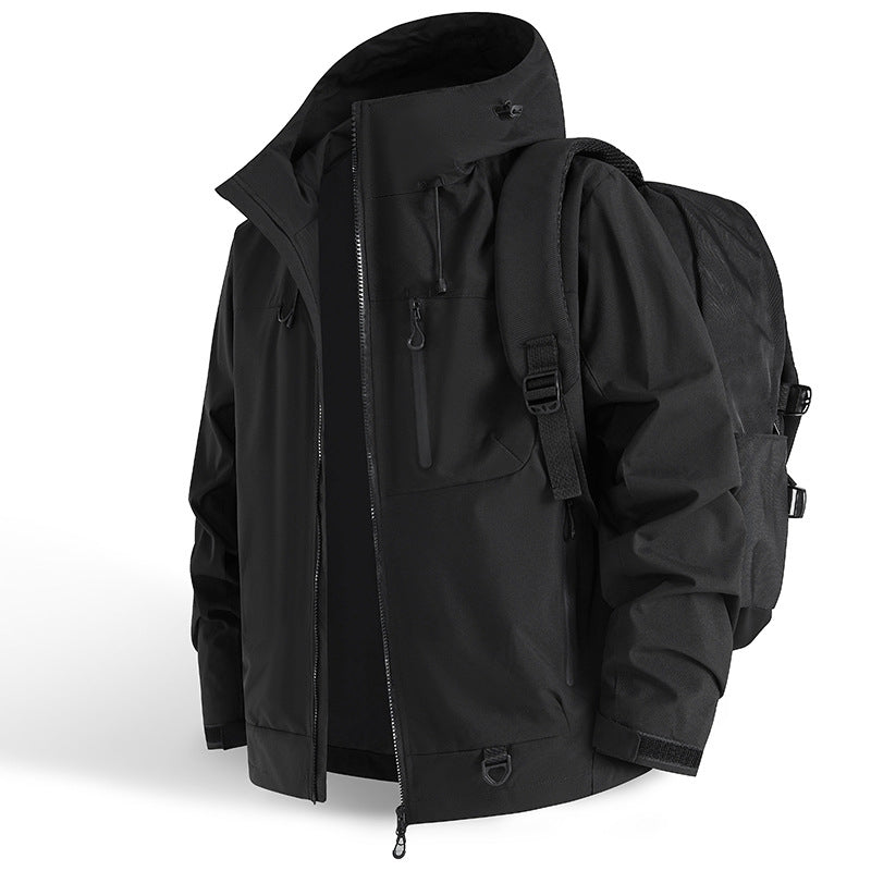 Buiten Waterdichte Sportjas met Capuchon – Winddicht, Ademend & Duurzaam Outdoor Jack
