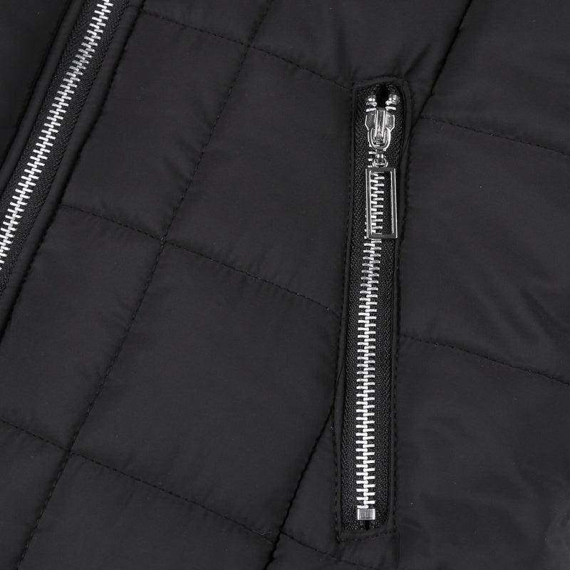 Dames Gewatteerde Winterjas met Capuchon – Middellange Jas met Warme Pluche Voering