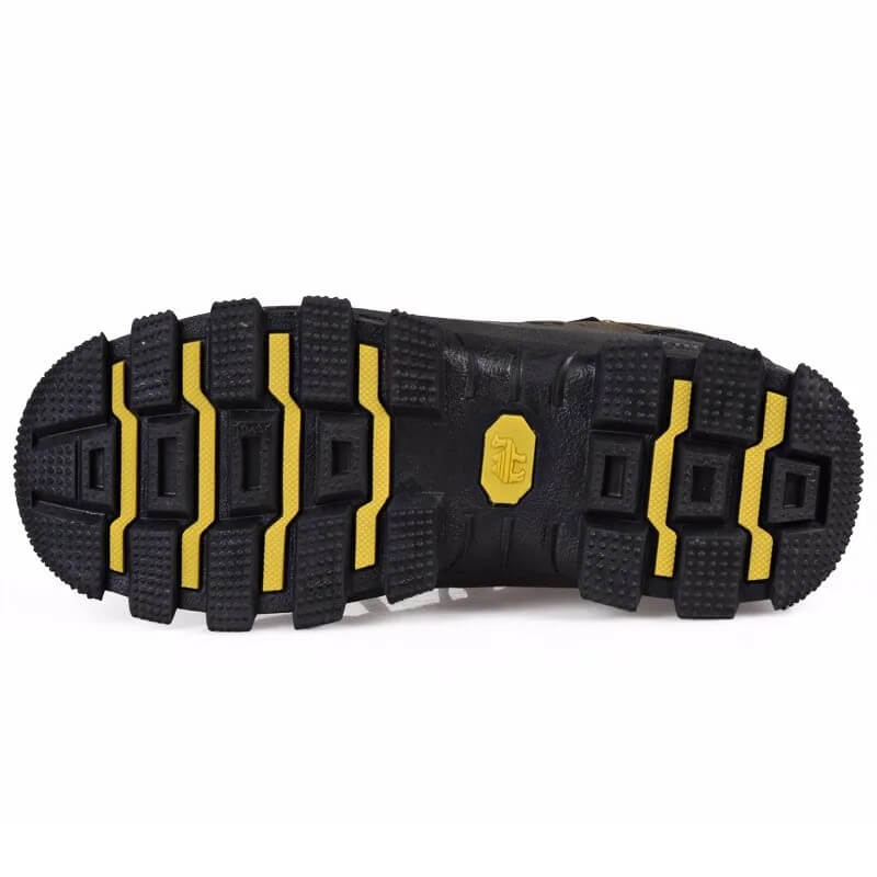 Waterdichte Leren Wandelschoenen – Outdoor Trekking & Werklaarzen in Groen