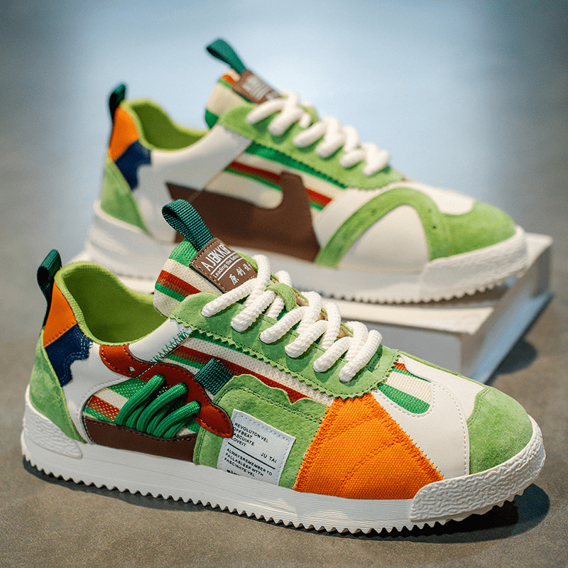 Beperkte Editie Retro Sneakers – Kleurrijk & Trendy Schoeisel