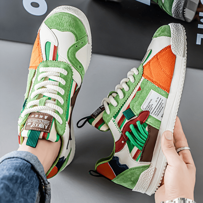 Beperkte Editie Retro Sneakers – Kleurrijk & Trendy Schoeisel