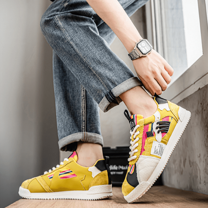 Beperkte Editie Retro Sneakers – Kleurrijk & Trendy Schoeisel
