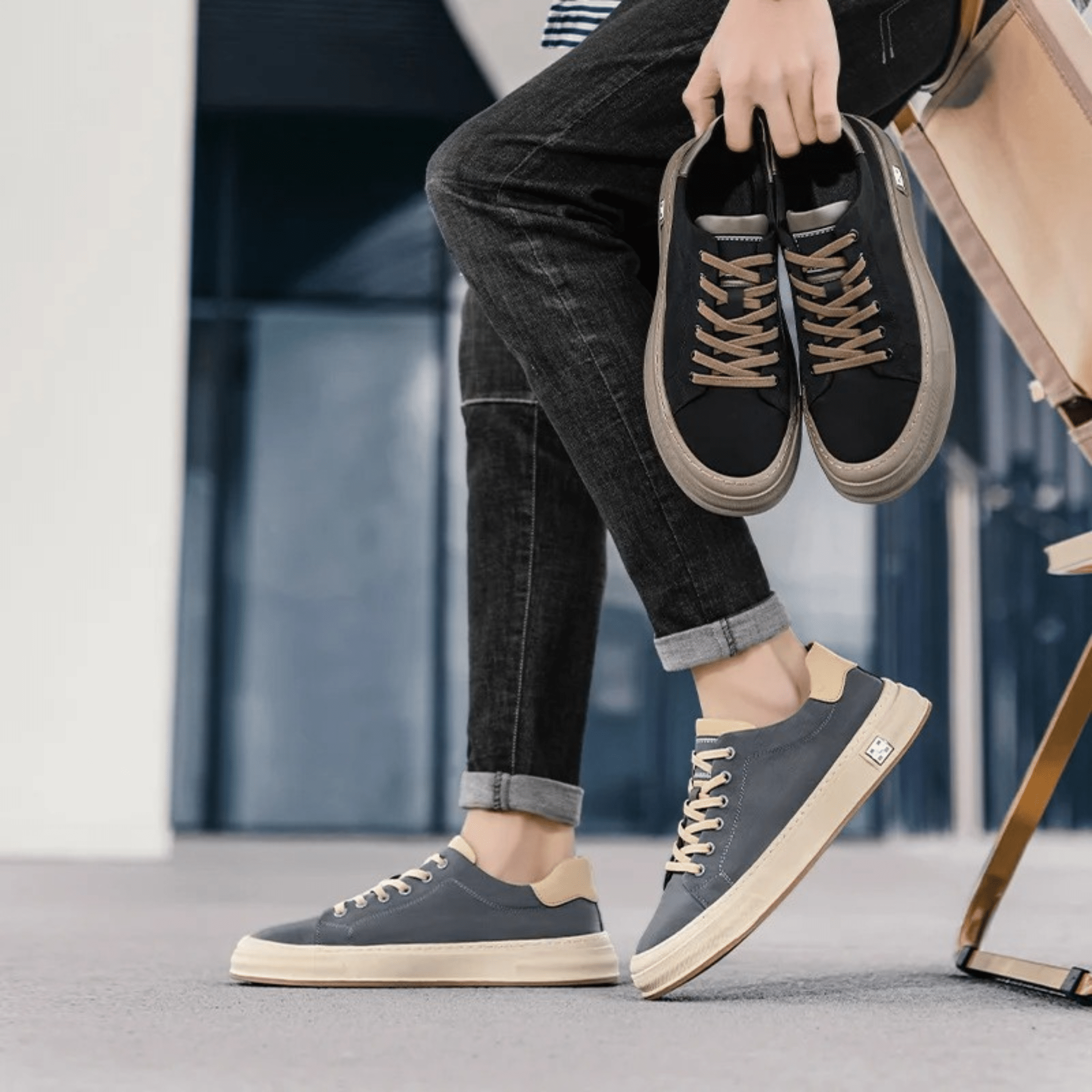 Veelzijdige Lage Sneaker – Ademend, Licht & Comfortabel voor Dagelijks Gebruik