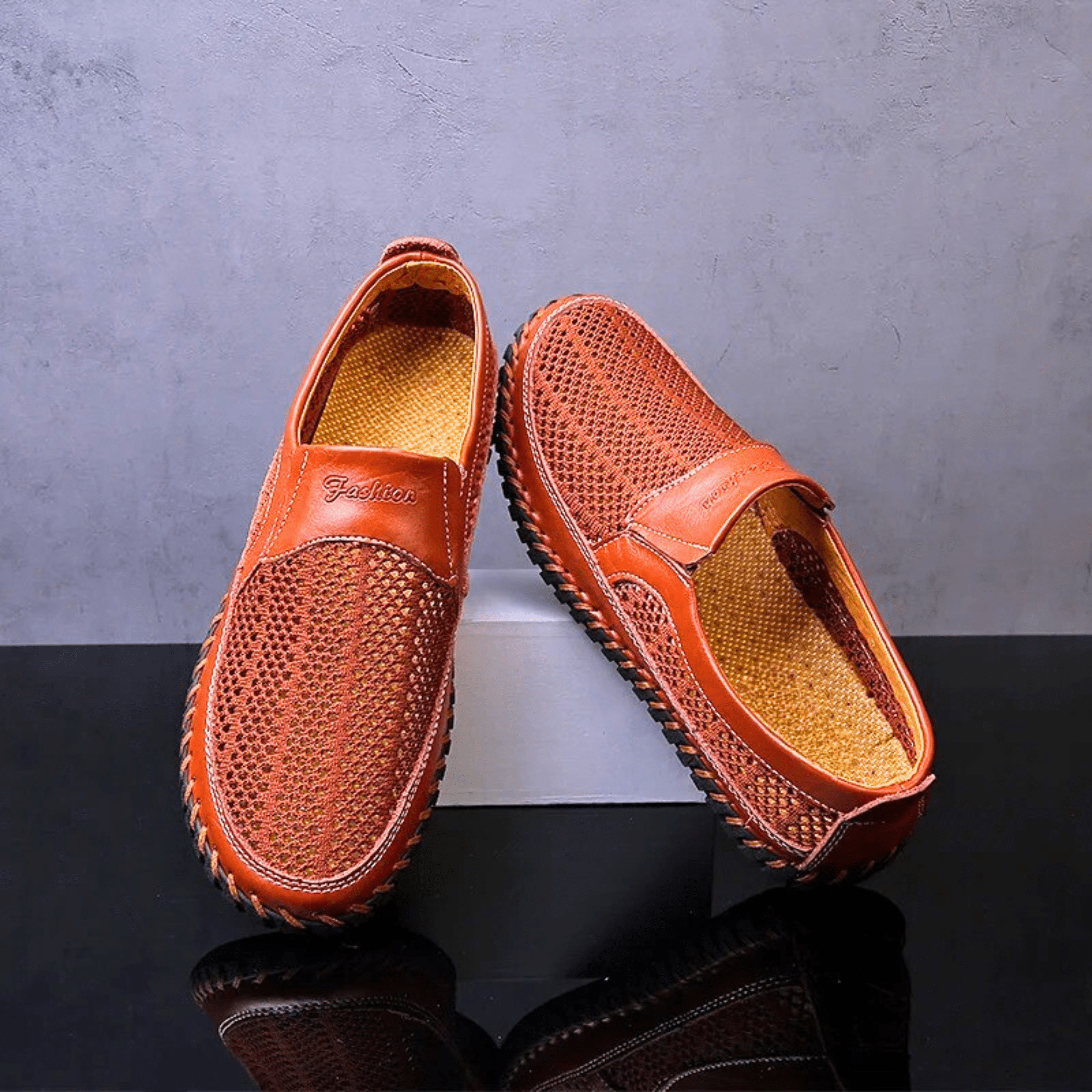Ademende Mesh Instappers voor Heren – Lichtgewicht Casual Loafers met Comfortabele Zool en Antislip Profiel