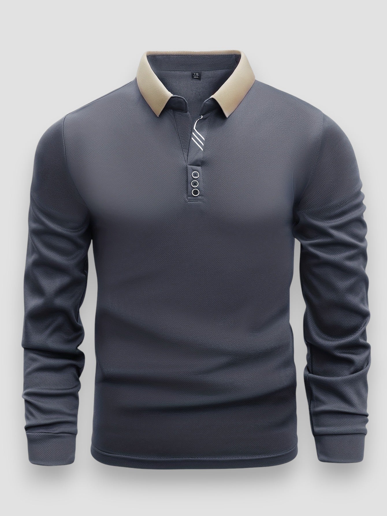 Casual Heren Polo met Lange Mouwen – Veelzijdige Regular Fit Top voor Dagelijks Gebruik