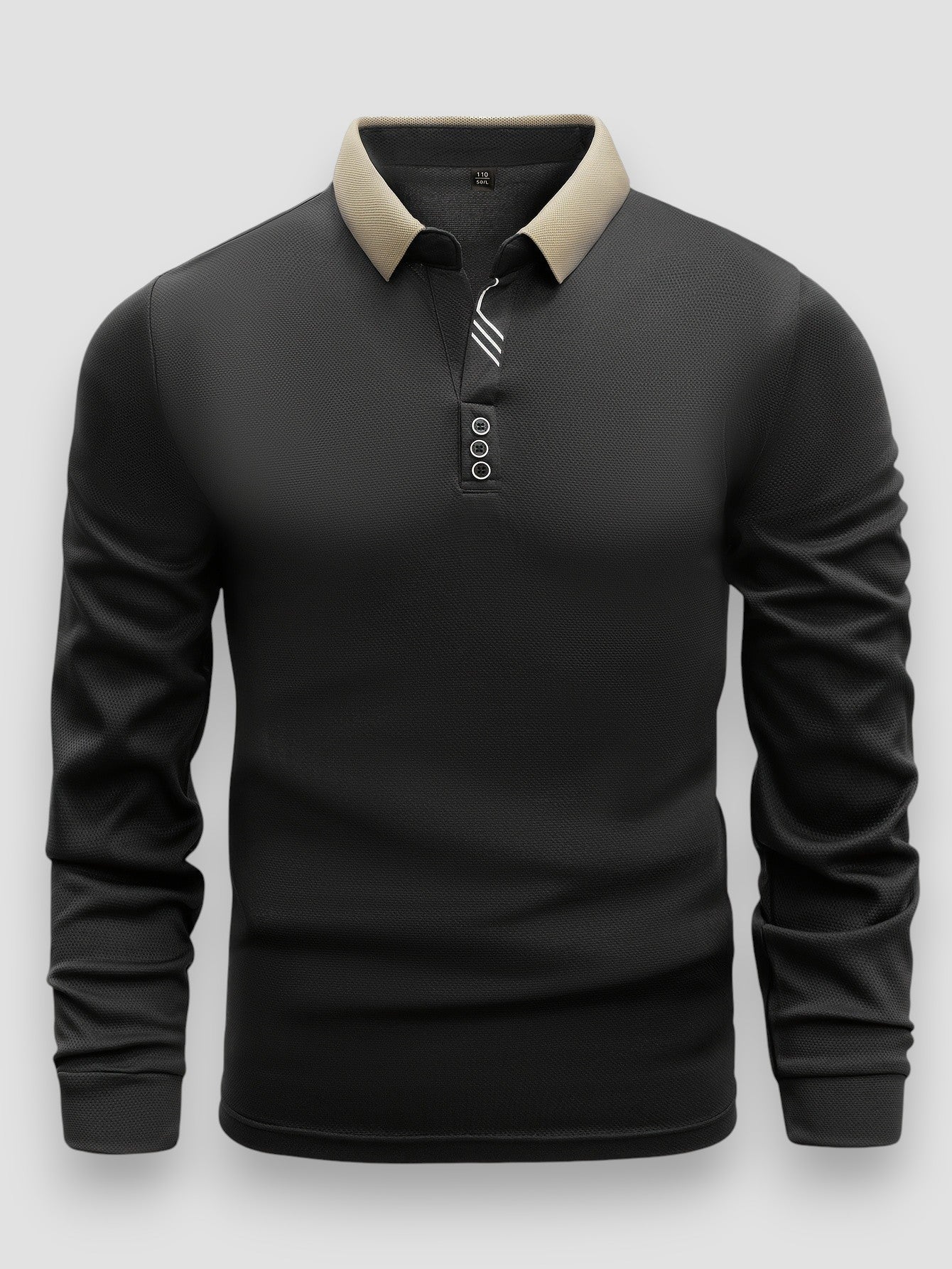Casual Heren Polo met Lange Mouwen – Veelzijdige Regular Fit Top voor Dagelijks Gebruik