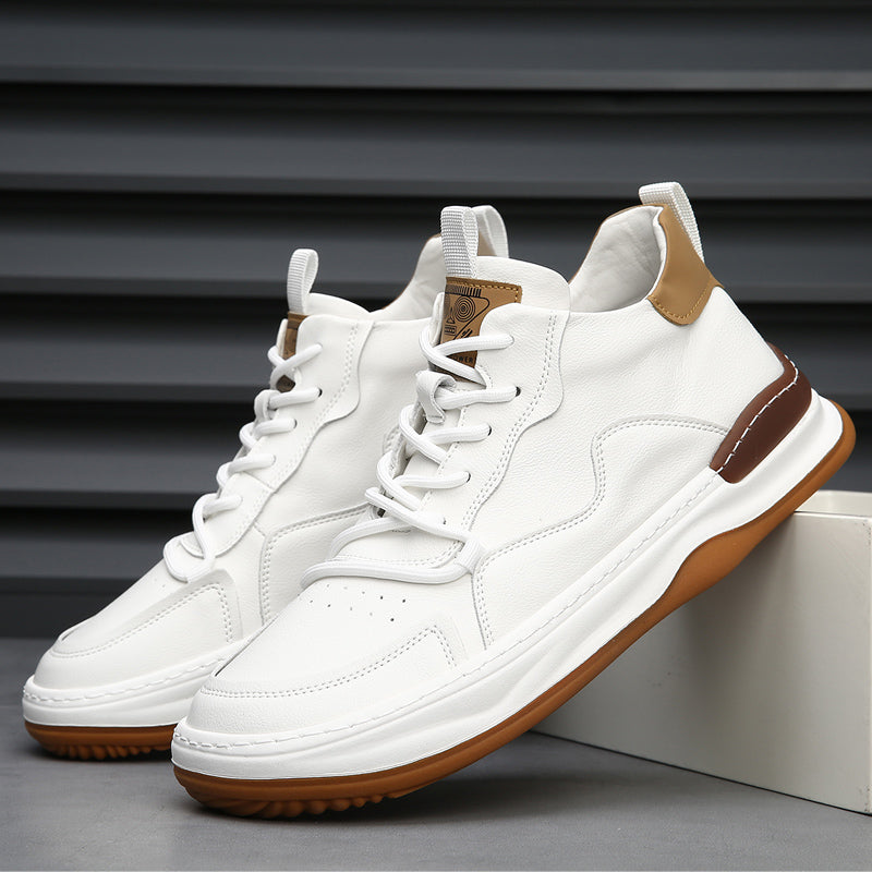 Italiaanse Leren Sneakers voor Heren – Luxe Handgemaakt Design met Comfortabele Pasvorm