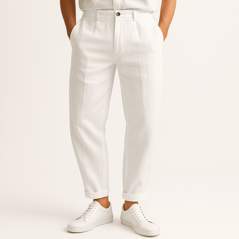 Linnen Rechte Broek Dames – Ademend, Lichtgewicht en Tijdloos voor Zomercomfort