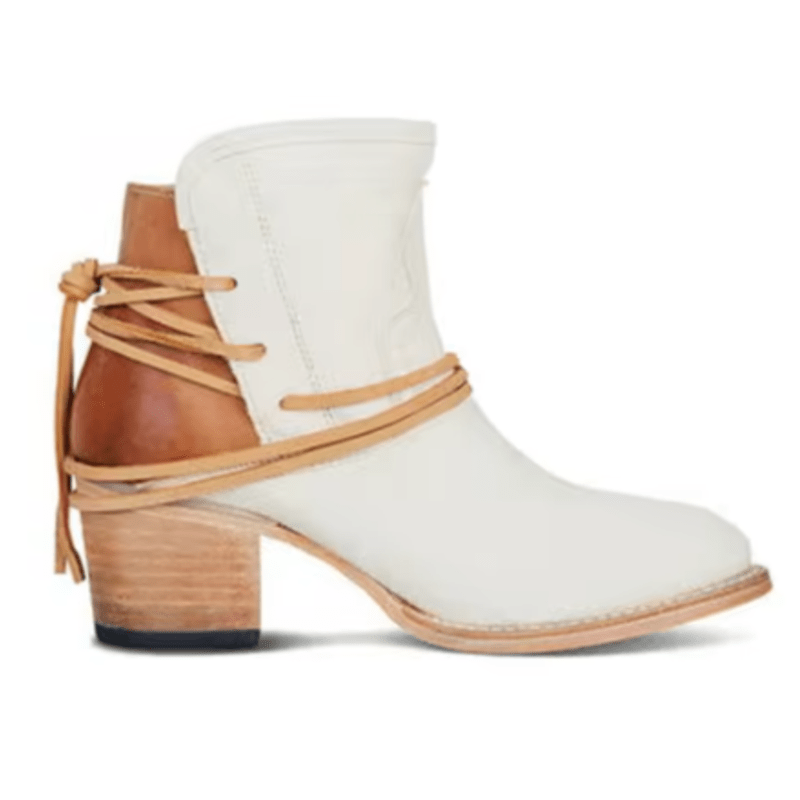 Dames Retro Western Enkellaarzen – Vintage Cowboy Geïnspireerde Stijl