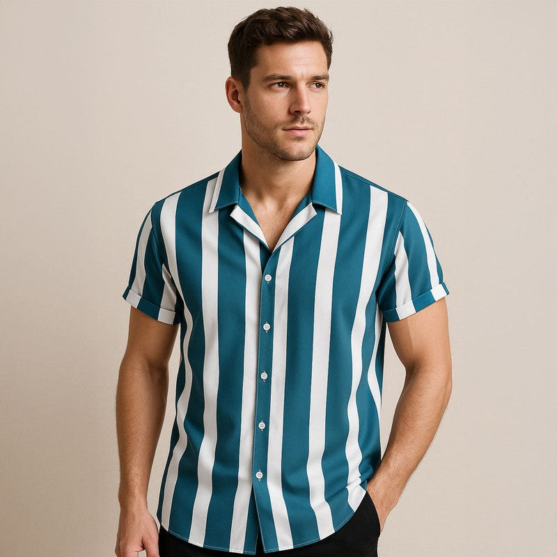 Gestreept Overhemd voor Heren – Tijdloos, Ademend & Veelzijdig Casual Shirt