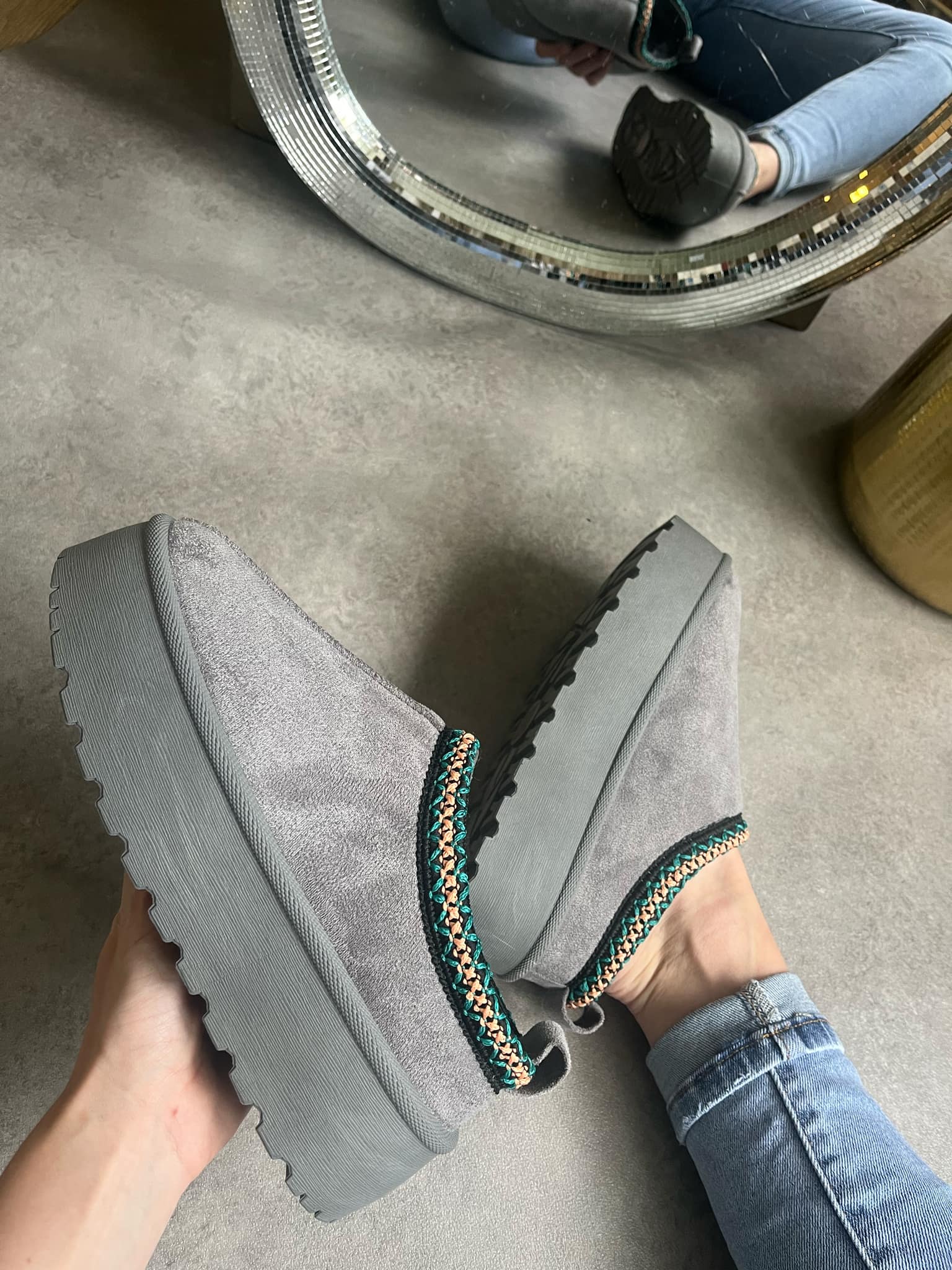 Grijze Instappers – Comfortabele PU Leren Schoenen voor Dames en Heren