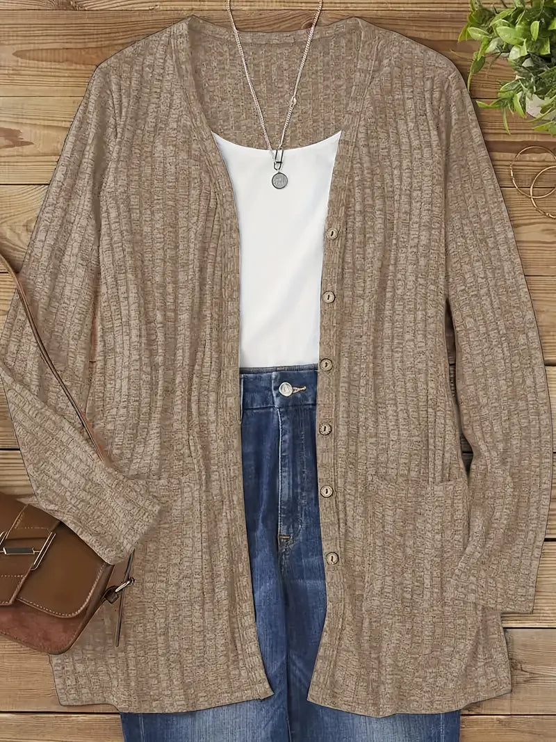 Langsleeve Cardigan – Comfortabele & Stijlvolle Damesvesten met Lange Mouwen