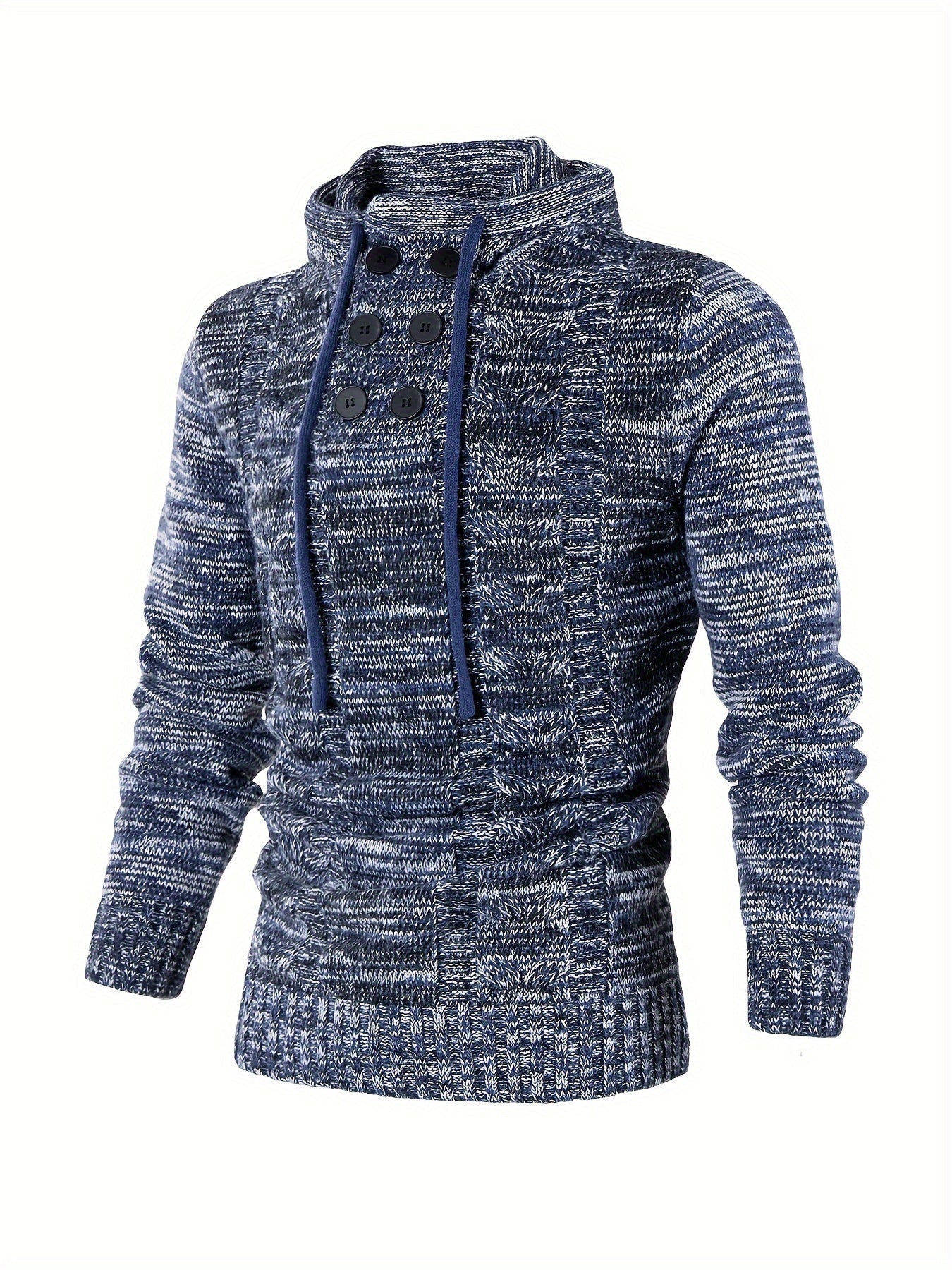 Casual Gebreide Hoodie met Lange Mouwen – Comfortabele en Stijlvolle Trui voor Dagelijks Gebruik