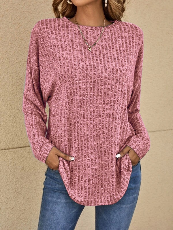 Classic Casual Trui met Lange Mouwen – Tijdloze Comfortabele Dames- en Herentrui