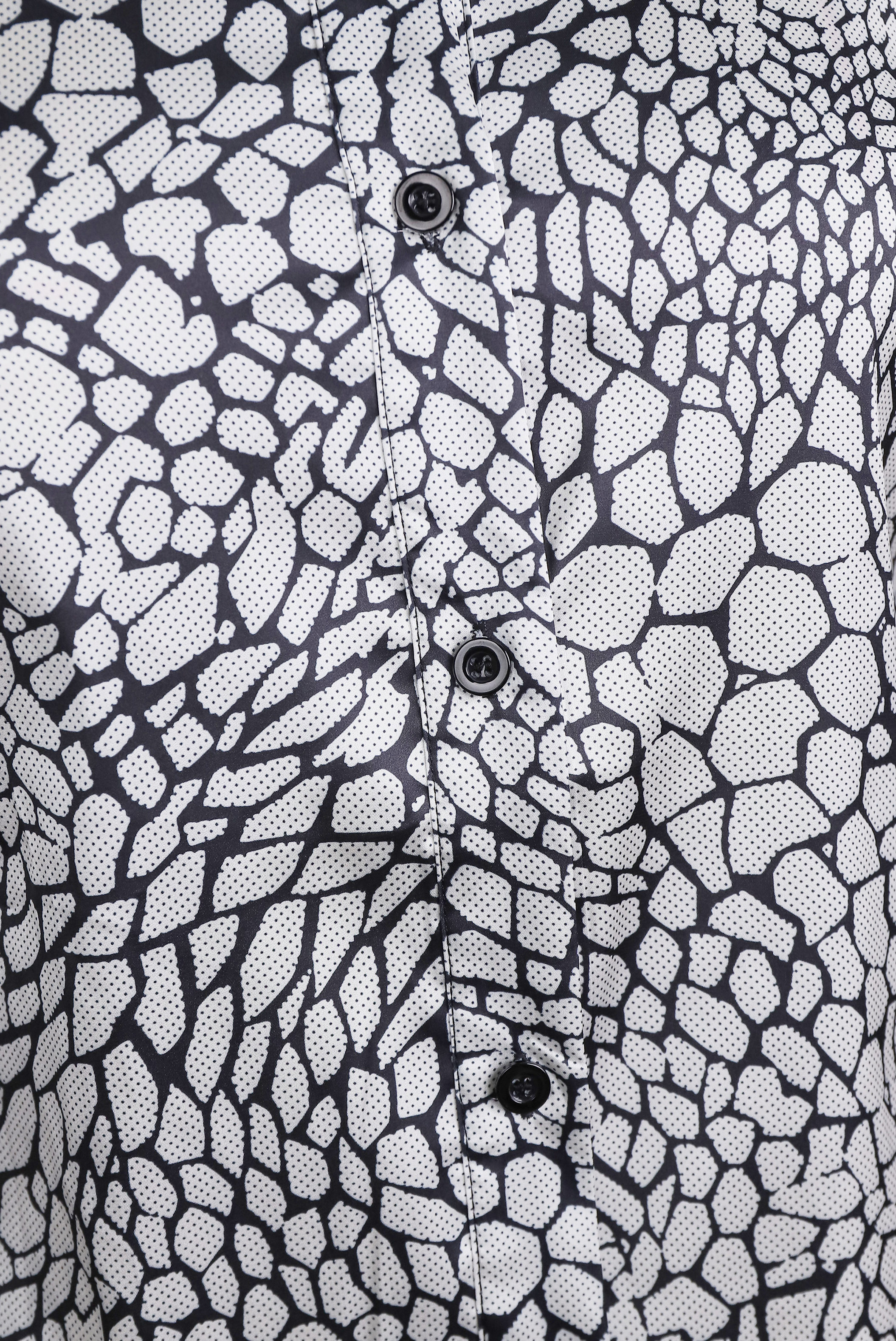 Moderne Satijnen Geprinte Blouse – Elegante Damesblouse met Klassieke Slangenprint