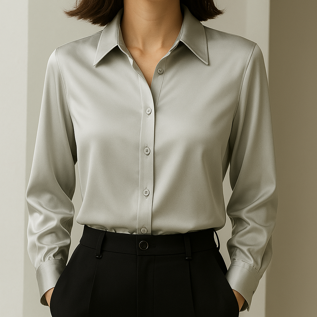 Satijnen Blouse voor Dames – Tijdloos, Elegant & Zijdezacht