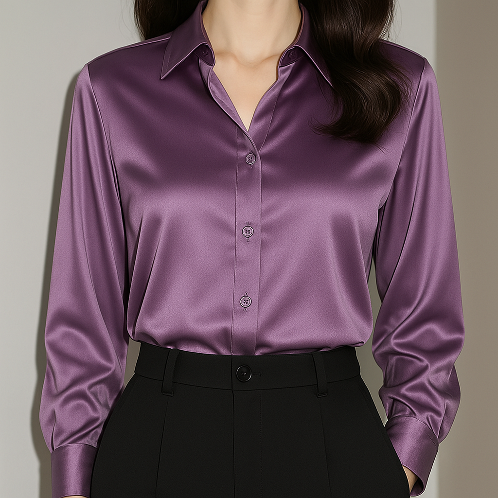 Satijnen Blouse voor Dames – Tijdloos, Elegant & Zijdezacht