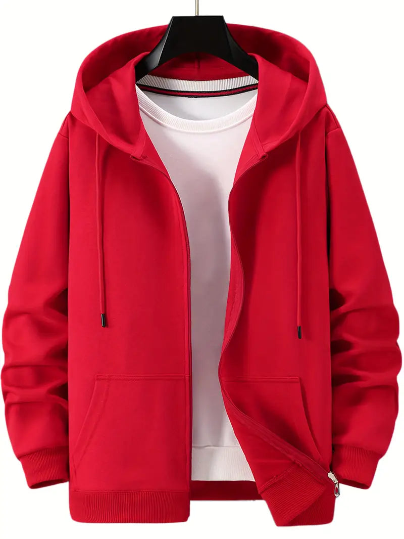 Lichtgewicht Hoodie met Rits voor Dames en Heren – Casual Alledaags Vest met Zakken