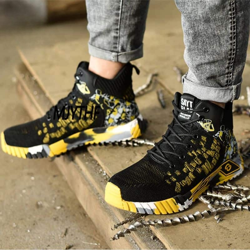 Premium Opklimmende Veiligheidsschoenen – Lichtgewicht & Duurzame Werkschoenen met Stalen Neus en Antislip Zool
