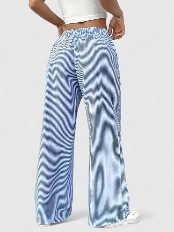 Comfortabele Wijde Broek voor Dames – Elegante Pasvorm & Stijlvolle Details