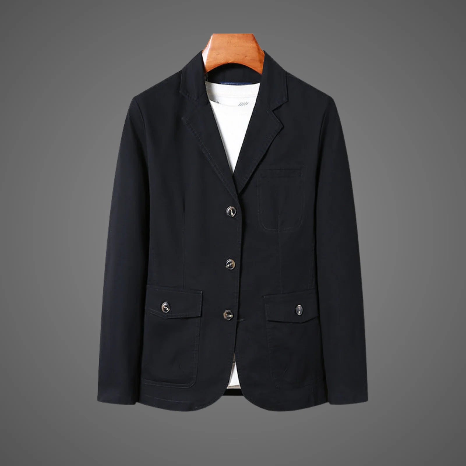 Heren Casual Katoenen Jas – Comfortabele & Tijdloze Stijl voor Elke Dag