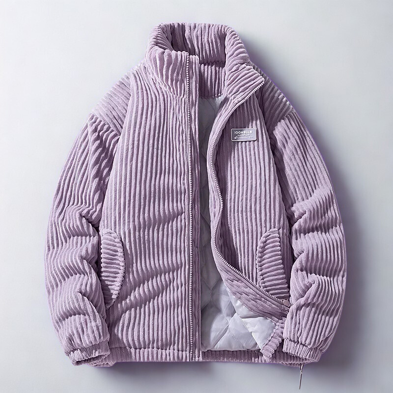 Corduroy Gequiltte Jas – Warme & Stijlvolle Jas voor Heren en Dames