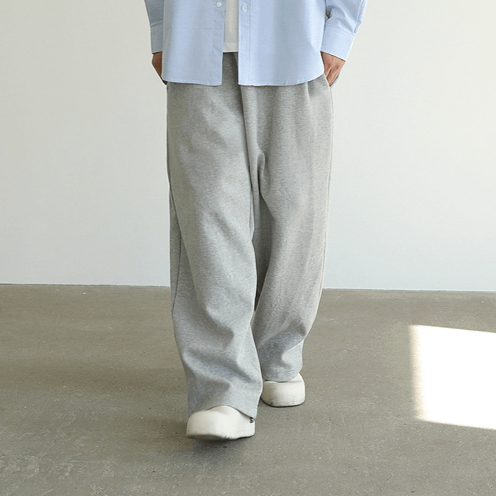Wide Sweatpants Heren – Comfortabele Wijde Joggingbroek van Katoen in 2 Kleuren