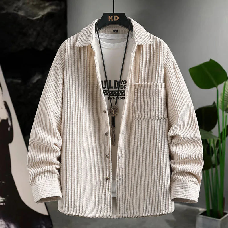 Corduroy Button Up – Stijlvol, Zacht & Ademend Overshirt voor Elk Seizoen