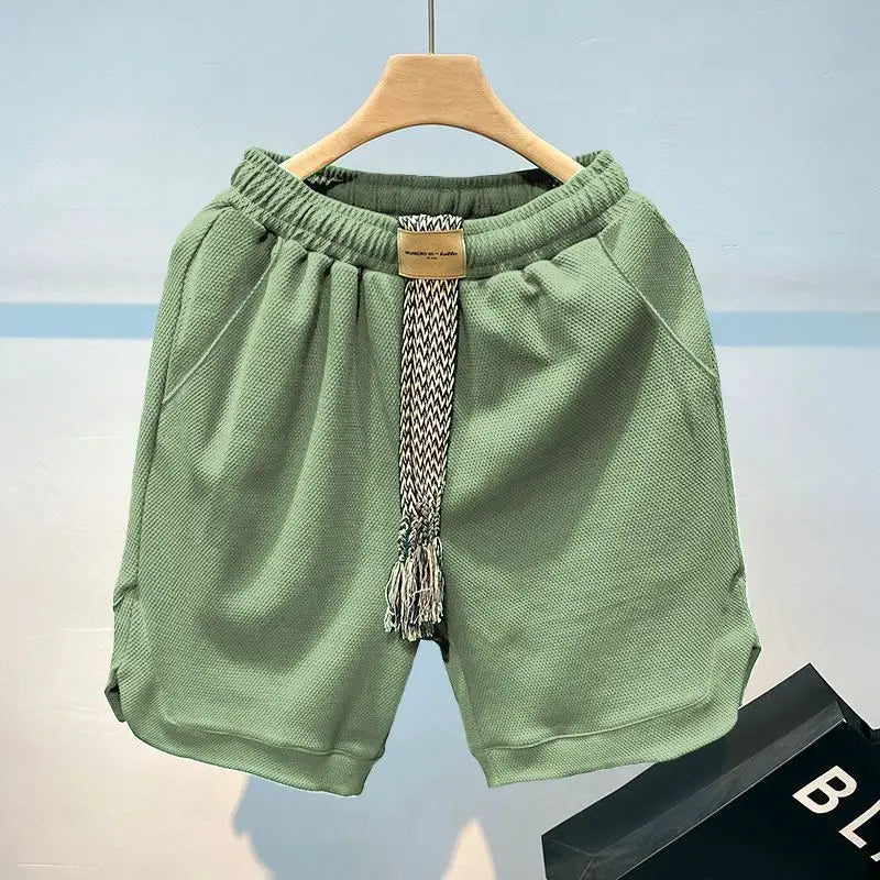 Waffle Knit Short voor Heren – Comfortabele Katoenen Shorts met Structuur & Relaxed Fit