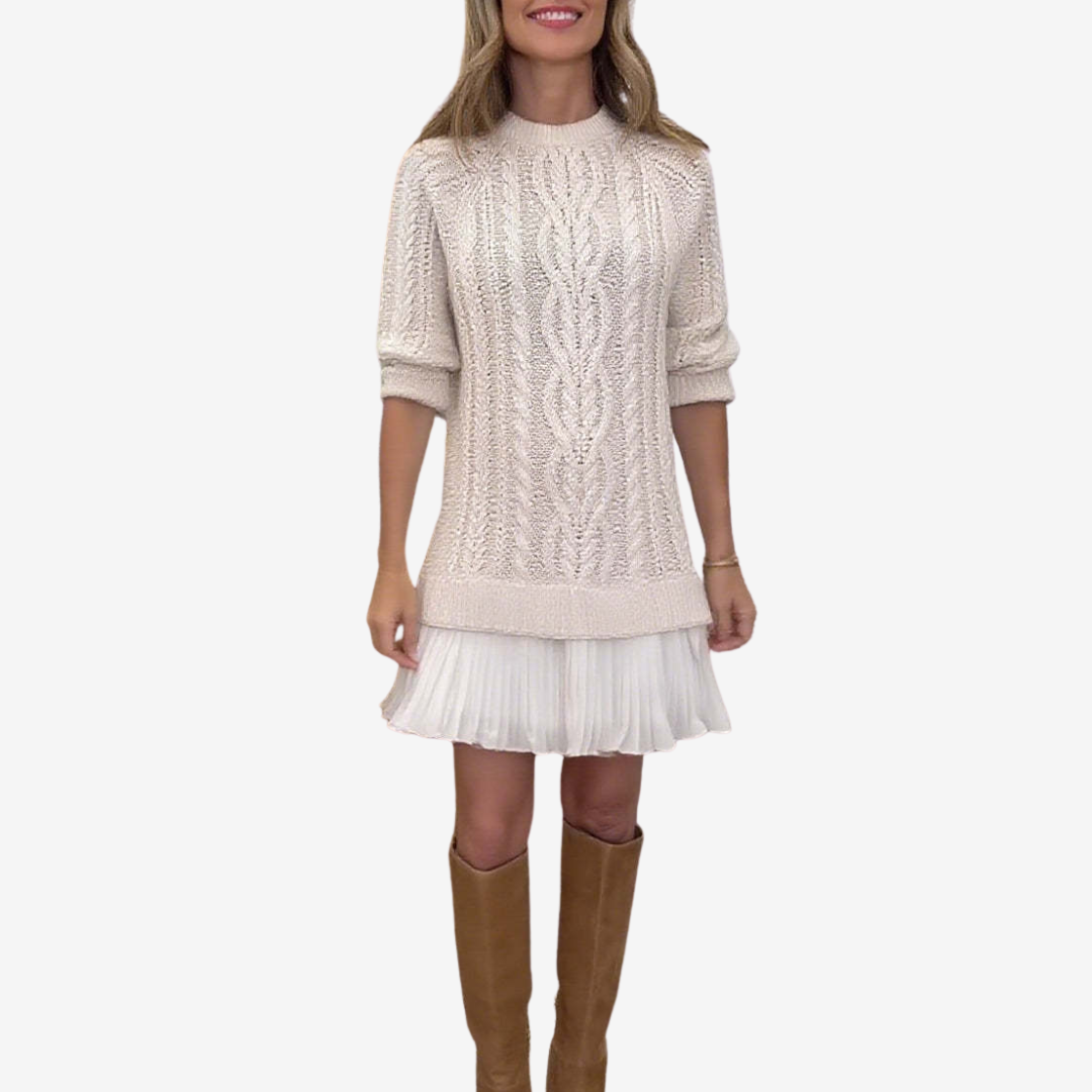 Gebreide Sweater Jurk – Comfortabel, Stijlvol & Veelzijdig voor Elke Gelegenheid
