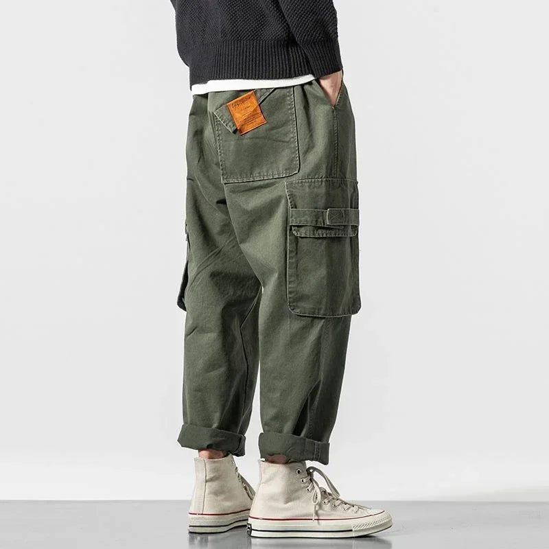 Utility Cargo Broek – Zware Katoenen Cargo Pants met Moderne Streetwear Look