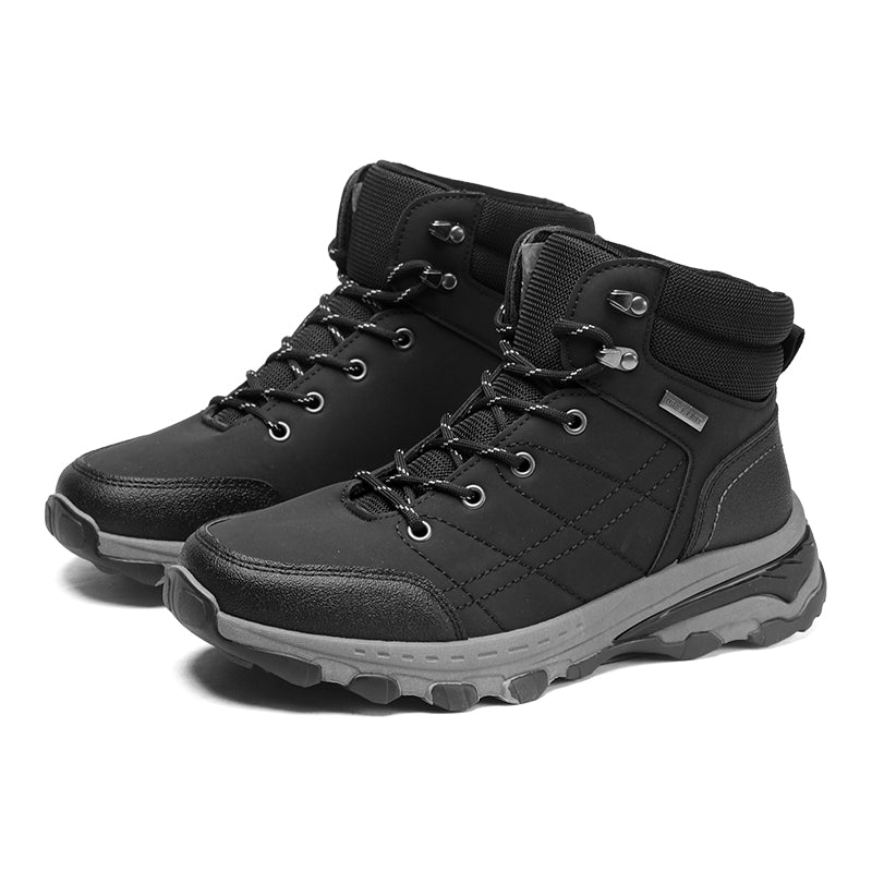 Orthopedische Heren Werk- & Wandelschoenen – Brede Neus, Enkel- & Voetboogondersteuning, Waterdicht & Anti-Slip