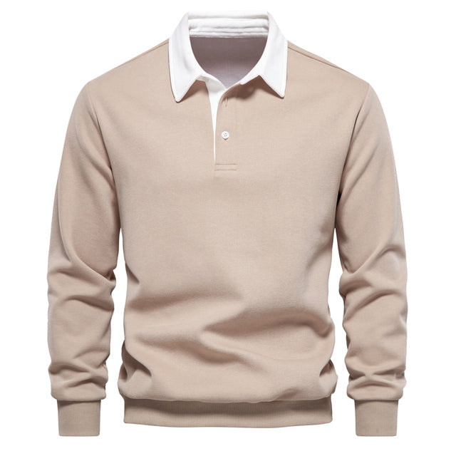 Klassiek Winter-Polo voor Heren – Warme & Stijlvolle Polo met Comfortabele Pasvorm