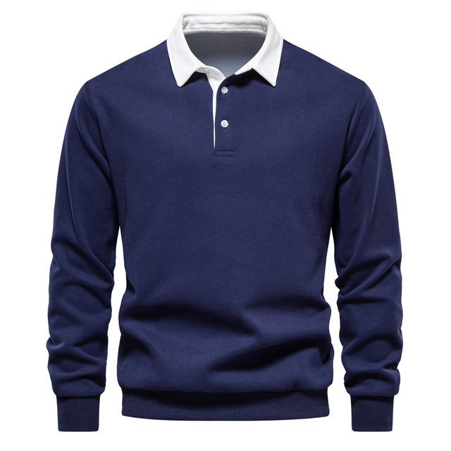 Klassiek Winter-Polo voor Heren – Warme & Stijlvolle Polo met Comfortabele Pasvorm
