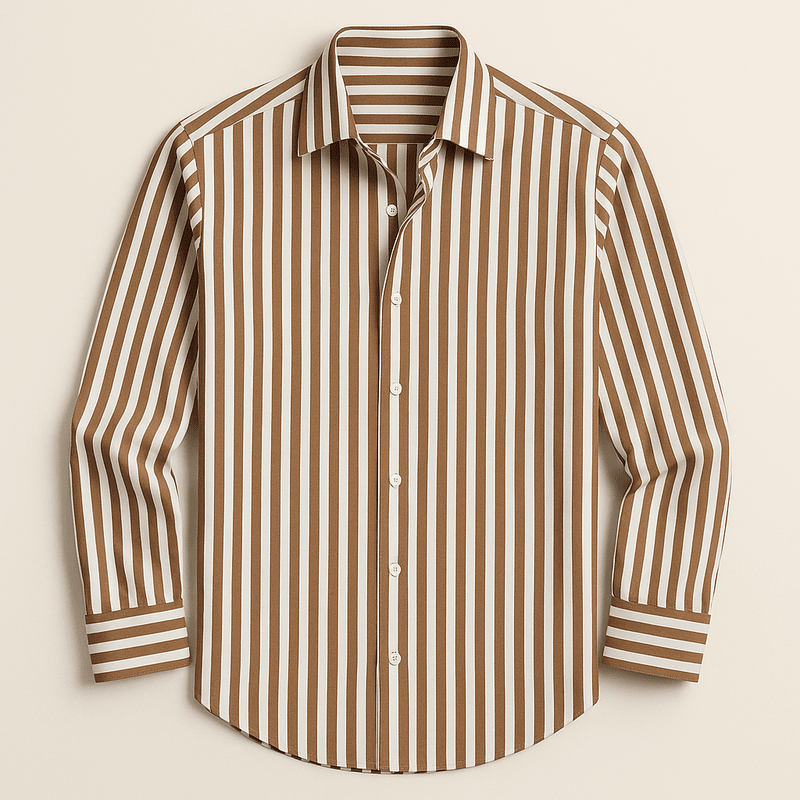 Klassiek Gestreept Heren Overhemd – Lichtgewicht, Ademend & Slim Fit Pasvorm