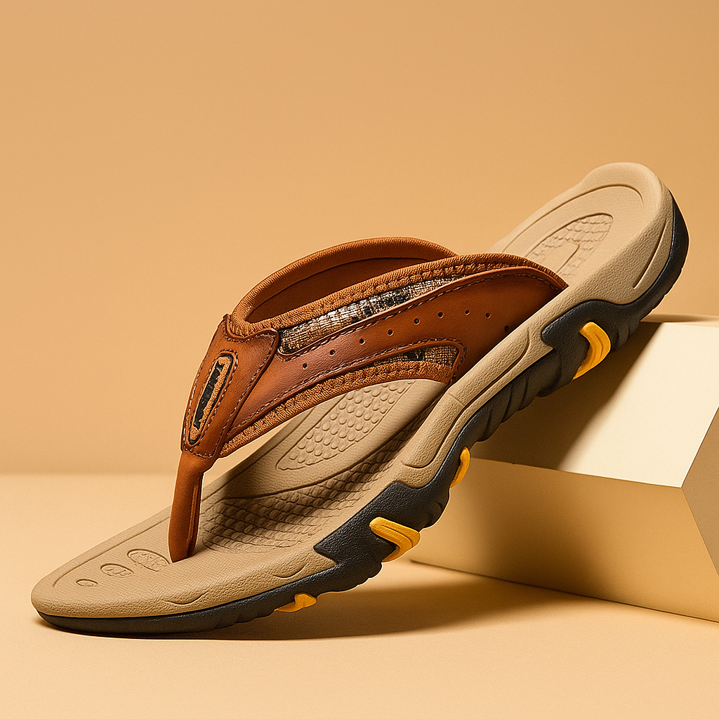 Topkwaliteit Leren Teenslippers – Lichtgewicht & Ademend