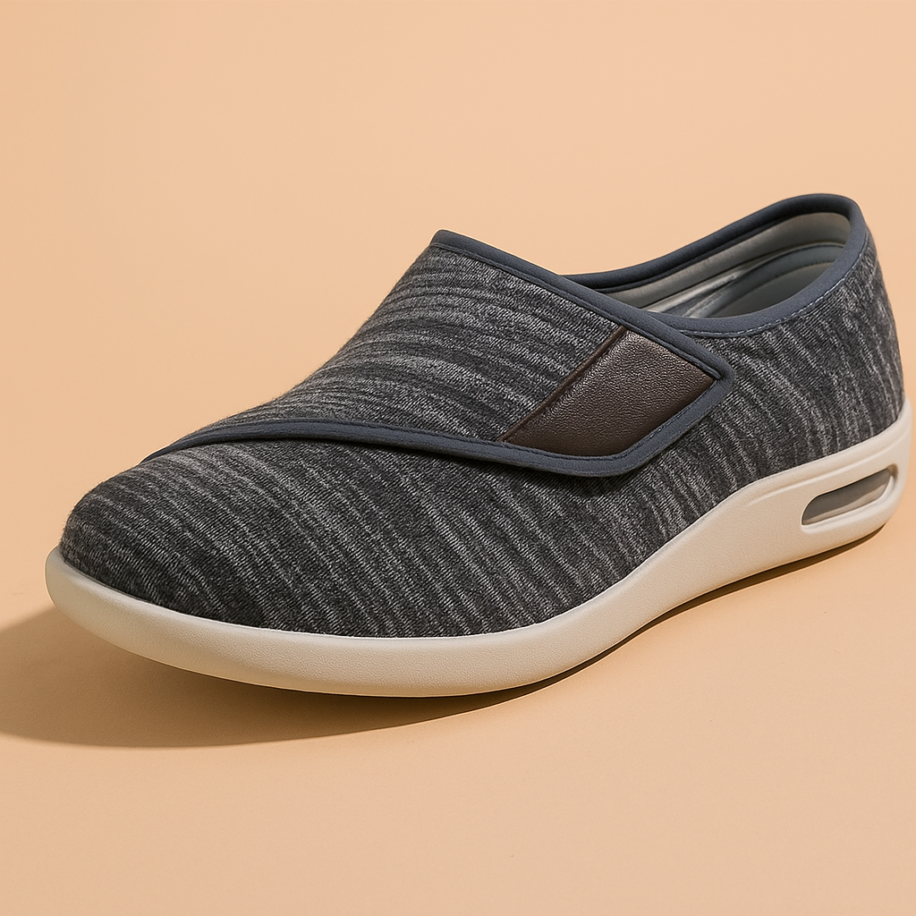 Brede Pasvorm Verstelbare Diabetesschoenen – Zachte & Comfortabele Wandelschoenen voor Gevoelige Voeten