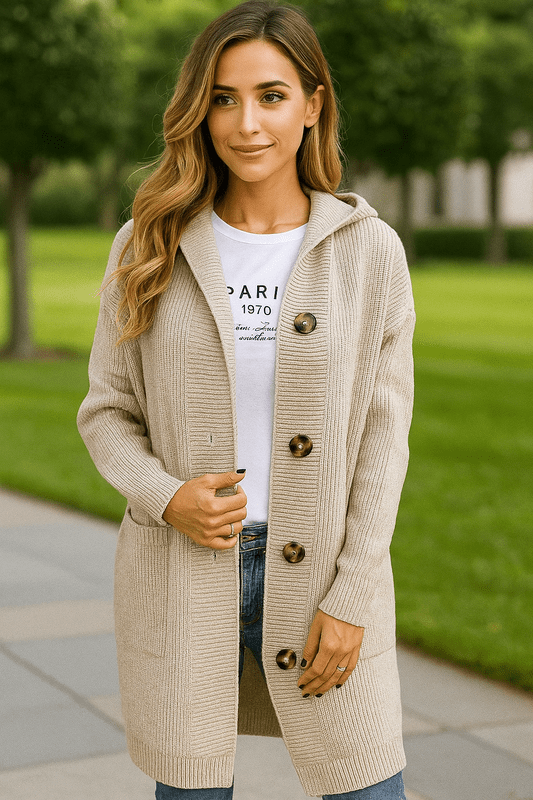 Elegante Lange Damesvest – Tijdloze Klasse en Comfort in Één 1