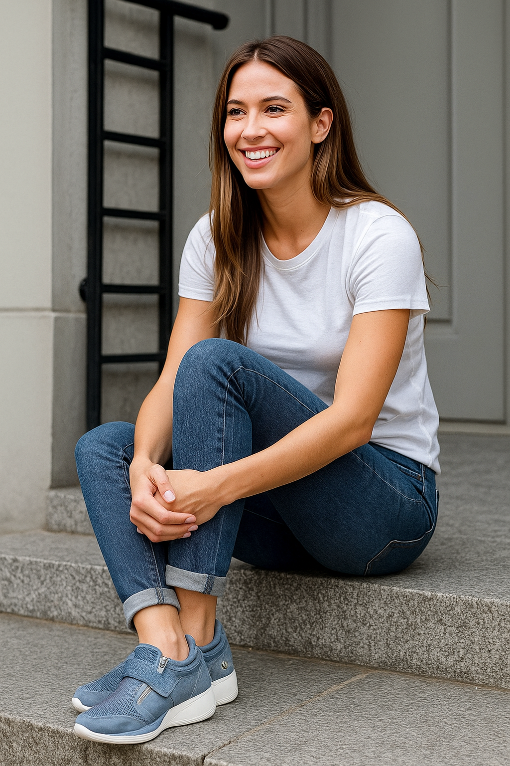 Dames Orthopedische Comfort Sneakers – Ondersteuning en Stijl voor Gezonde Stappen