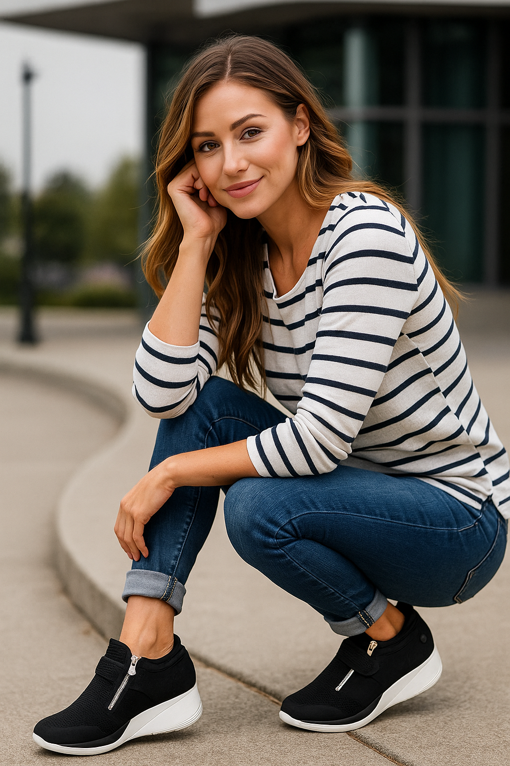 Dames Orthopedische Comfort Sneakers – Ondersteuning en Stijl voor Gezonde Stappen