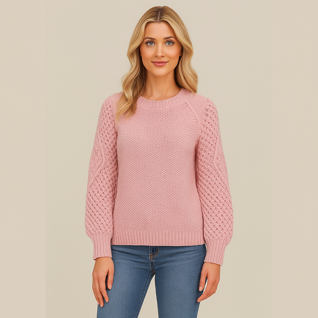 Klassieke Elegante Woltrui – Warme, Duurzame & Tijdloze Gebreide Trui voor Dames