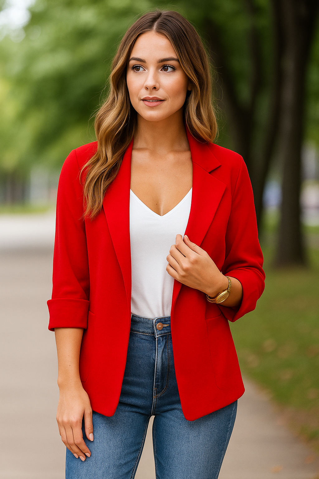 Vrouwen Elegante Casual Jas met Revers – Stijlvolle, Comfortabele & Tijdloze Damesjas