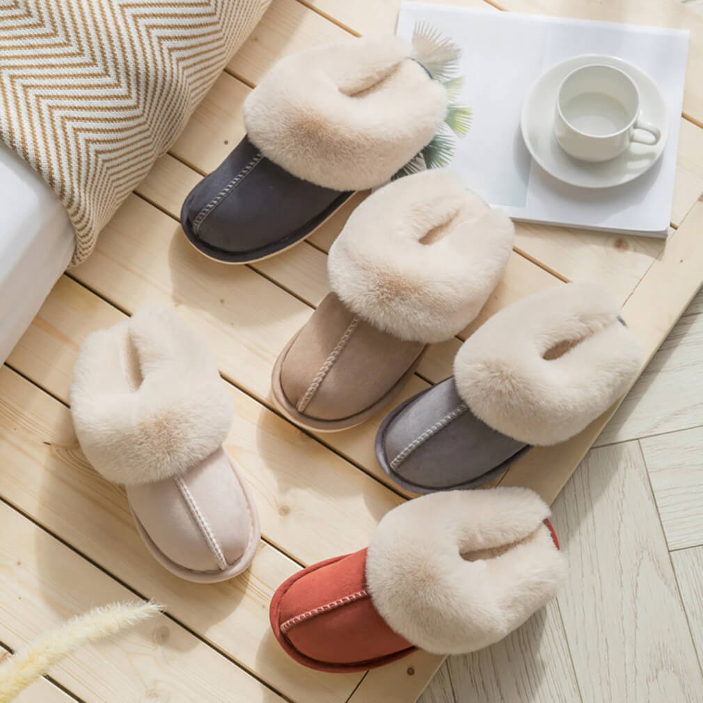 Comfy Slippers Dames – Warme & Fluffy Pantoffels met Zachte Voering
