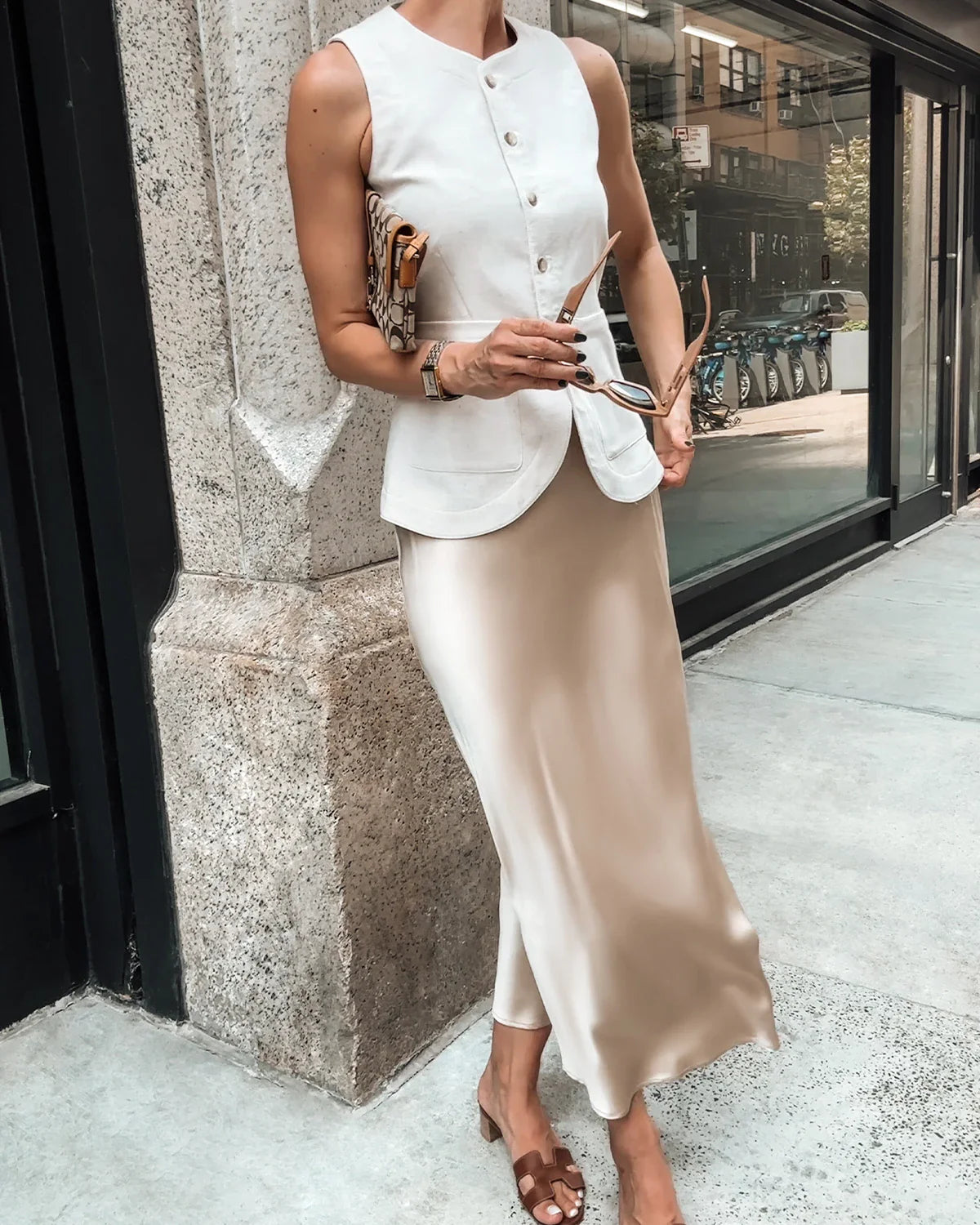 Silk Maxi Skirt – Luxe 100% Zijde Maxi Rok met Elegante Pasvorm